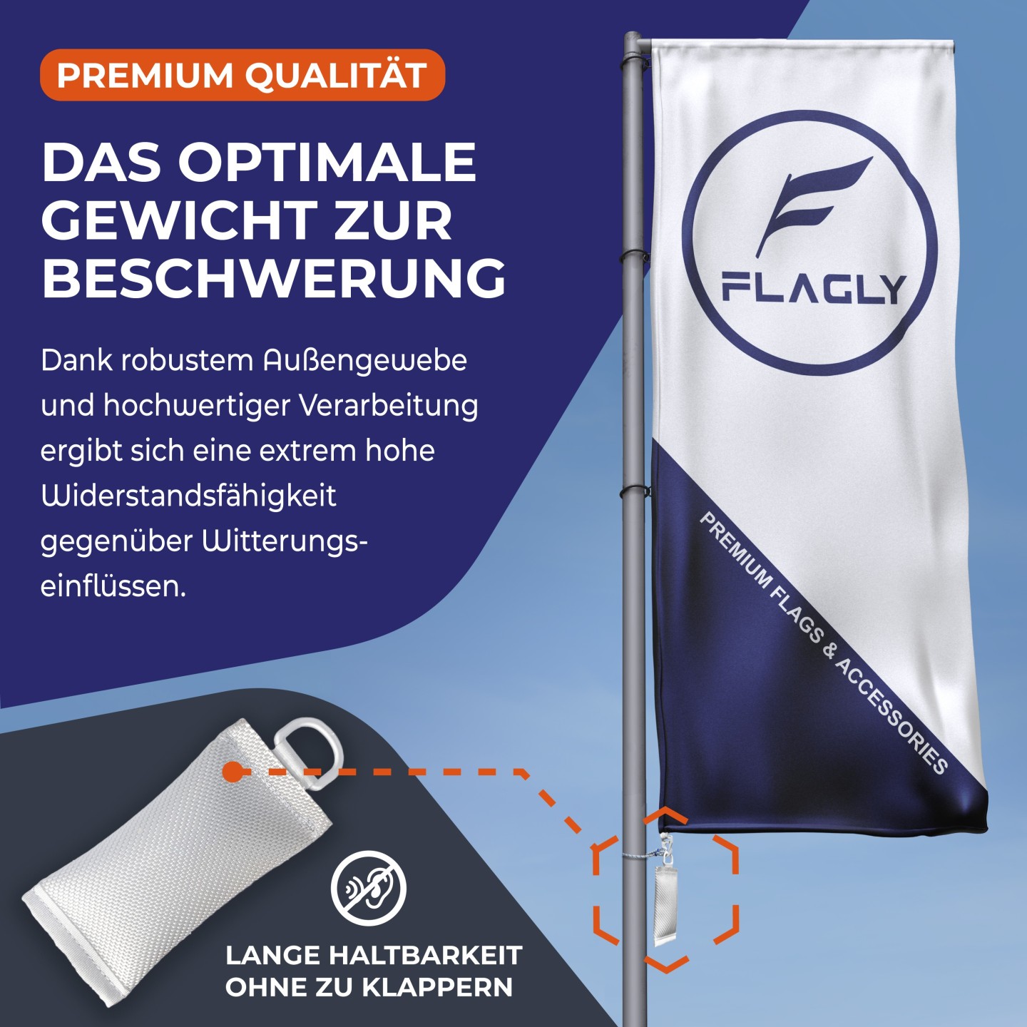 Fahnengewicht 700g, Bild 2