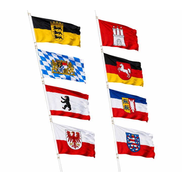 Bootsfahnen Bundesländer Fahnenpolyester 110g/m²