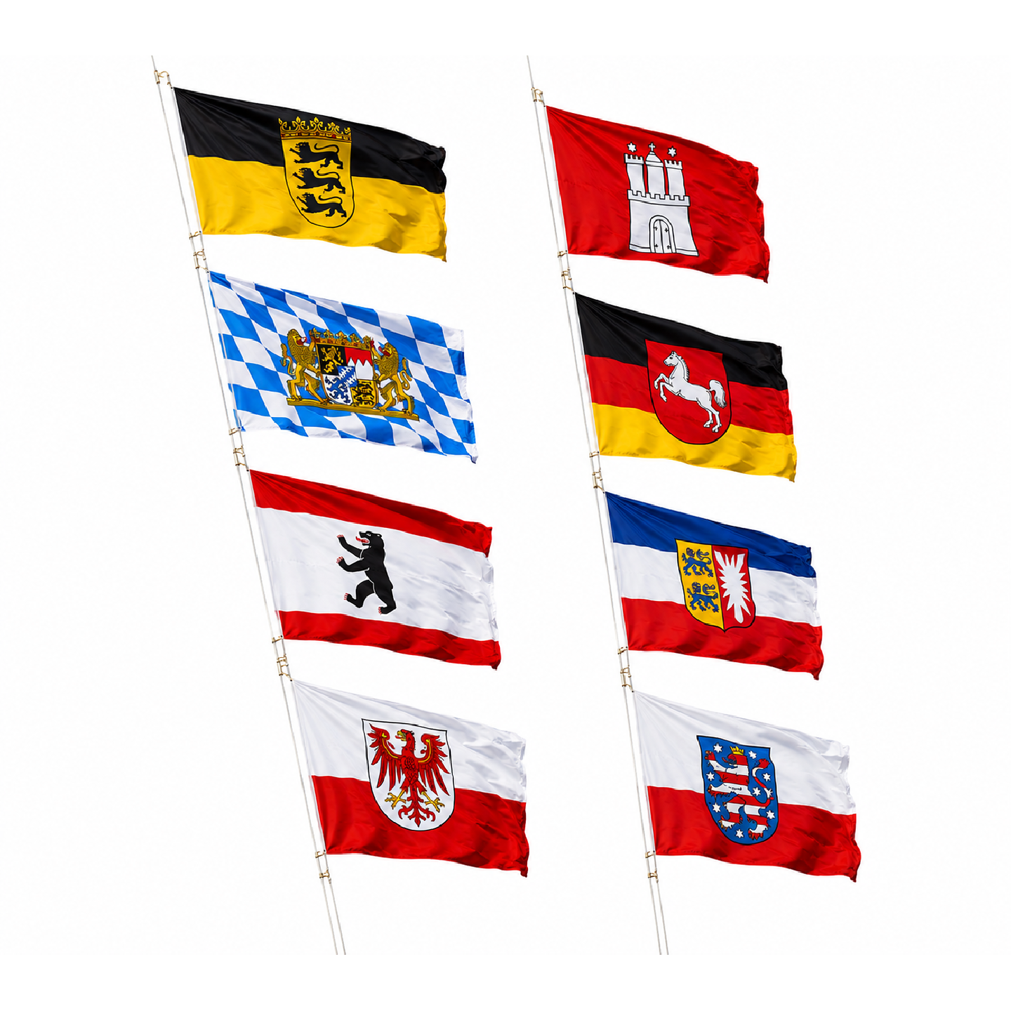 Bootsfahnen Bundesländer Fahnenpolyester 110g/m²