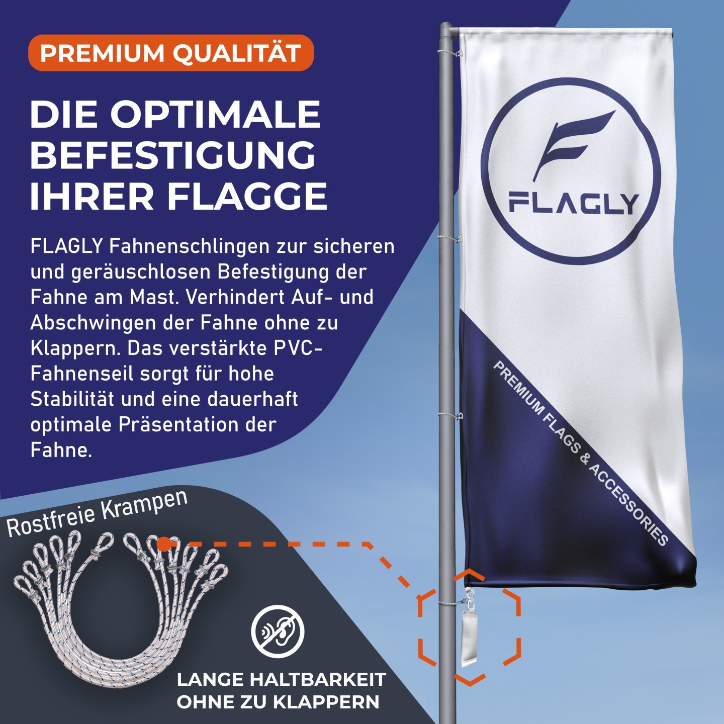 Fahnenschlingen 41 cm, Bild 2