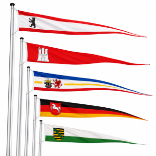 Langwimpel Bundesländer Schiffsflaggentuch 155g/m²