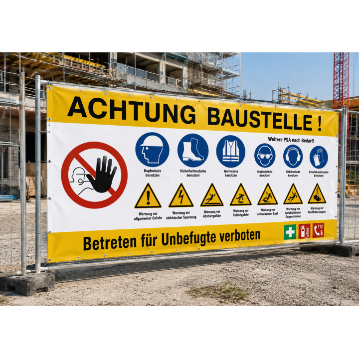 Bauzaunblenden, Bild 2