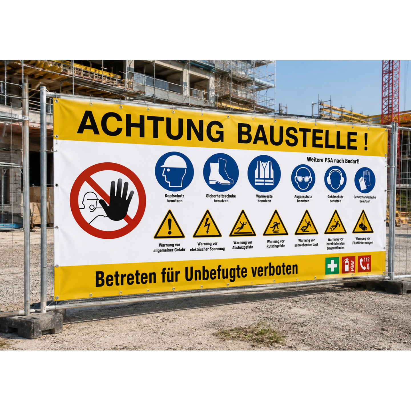 Bauzaunblenden, Bild 2