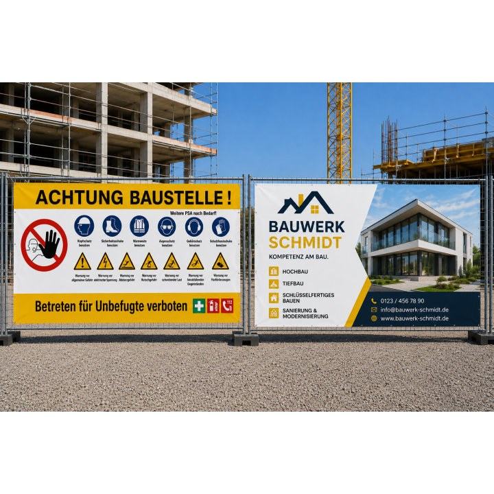 Bauzaunblenden, Bild 3