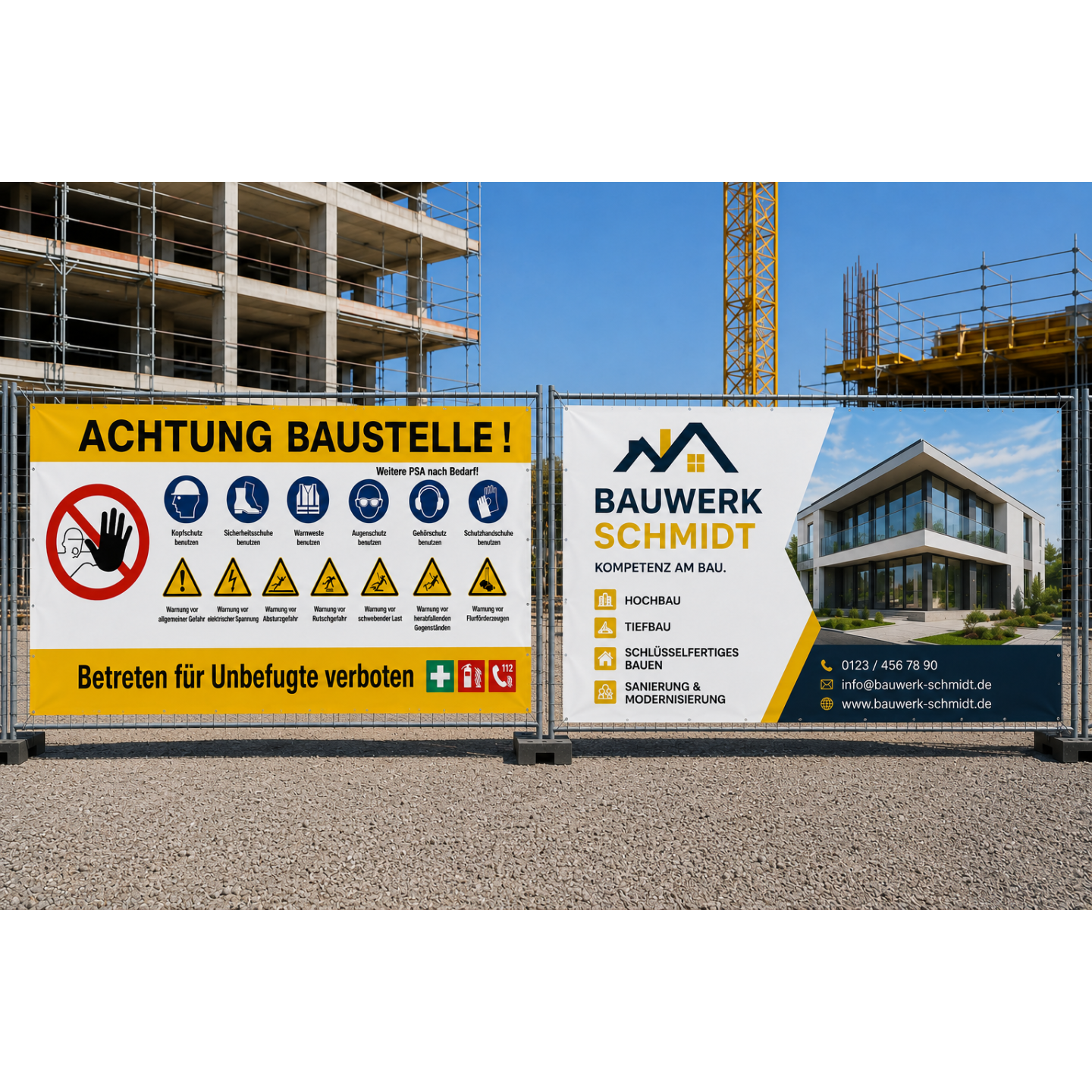 Bauzaunblenden, Bild 3