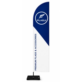 Beachflag Economy Saturn mit Fiberglasgestell