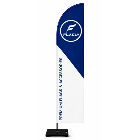 Beachflag Economy Saturn mit Fiberglasgestell