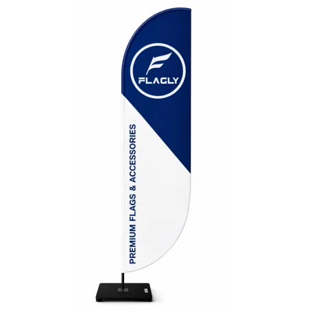 Beachflag Economy Venus mit Fiberglasgestell